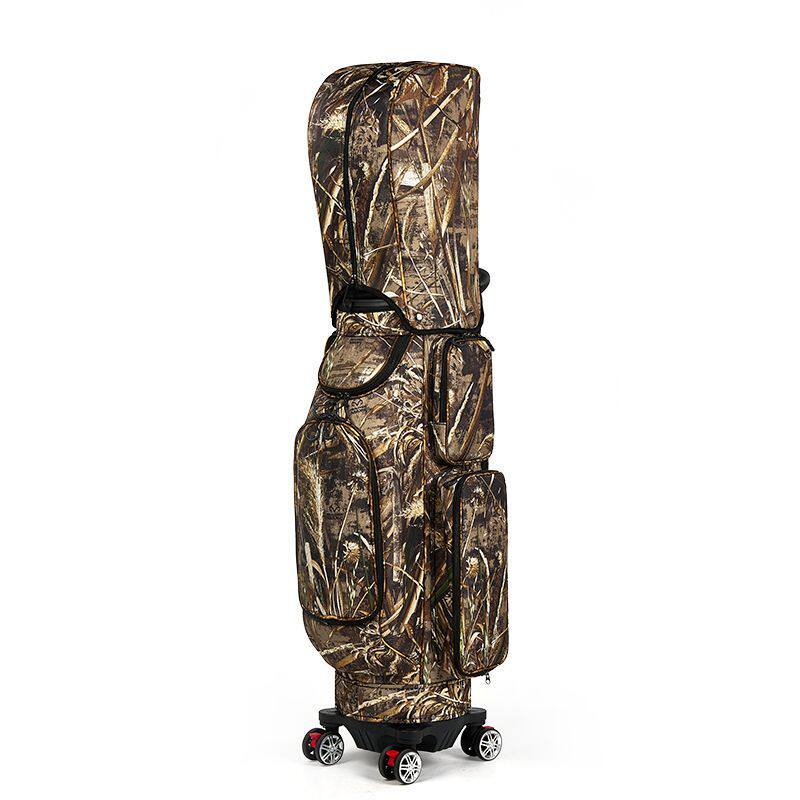 高尔夫球包万向四轮尼龙防水航空包多功能硬壳伸缩球包 带刹车