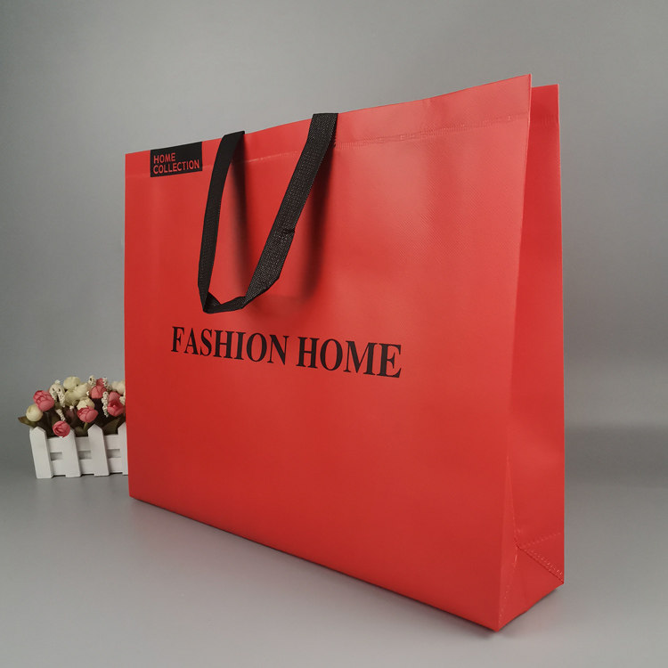 大号手提袋无纺布覆膜购物袋手挽袋礼品包装袋服装店公司定制印字