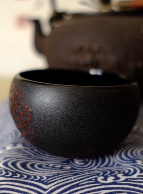 髹缮斋｜原创设计传统文化葫芦胎大漆全工艺茶钵茶碗