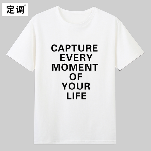 capture every moment of your life陈奕迅Eason短袖T恤夏季纯棉