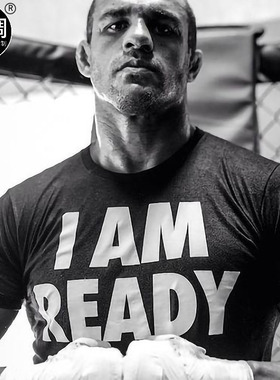 I AM READY维托贝尔福Vitor Belfort巴西格斗摔跤UFC MMA拳击t恤