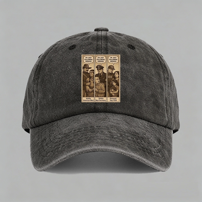 just following orders 美国ICE讽刺漫画男女棒球帽鸭舌帽子