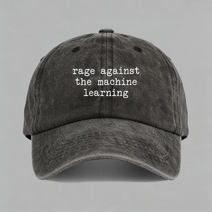 马斯克rage against the machine learning同款棒球鸭舌帽子