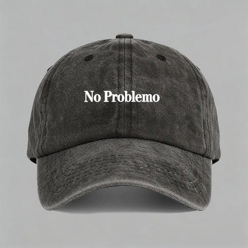 no problemo一百种生活卢广仲趣味英文音乐字母定制纯棉棒球帽子