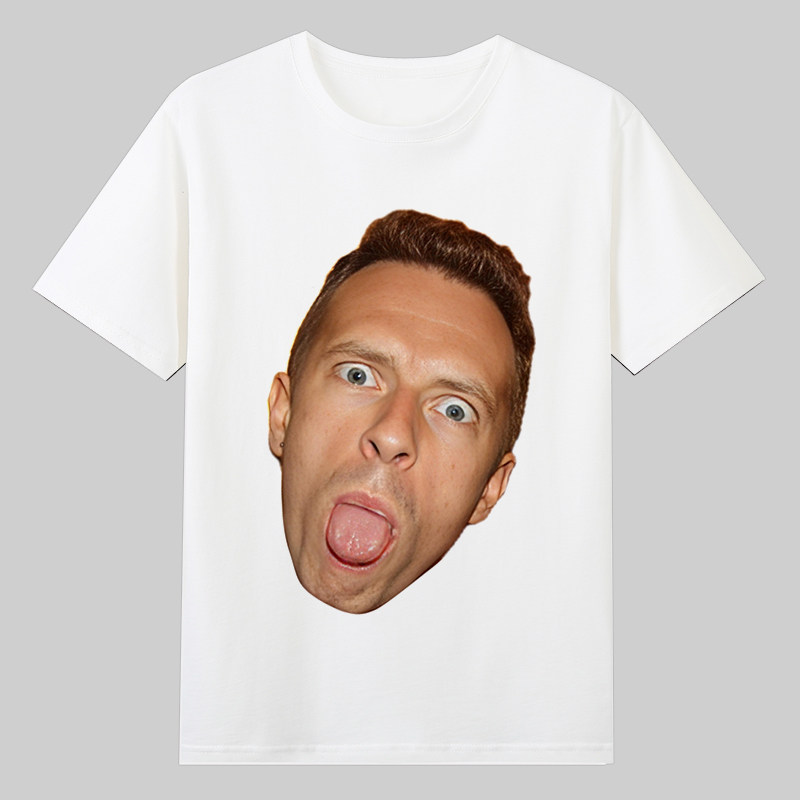Coldplay酷玩乐队粉丝有趣味搞笑印头像T恤男女童演唱会上衣服潮图片
