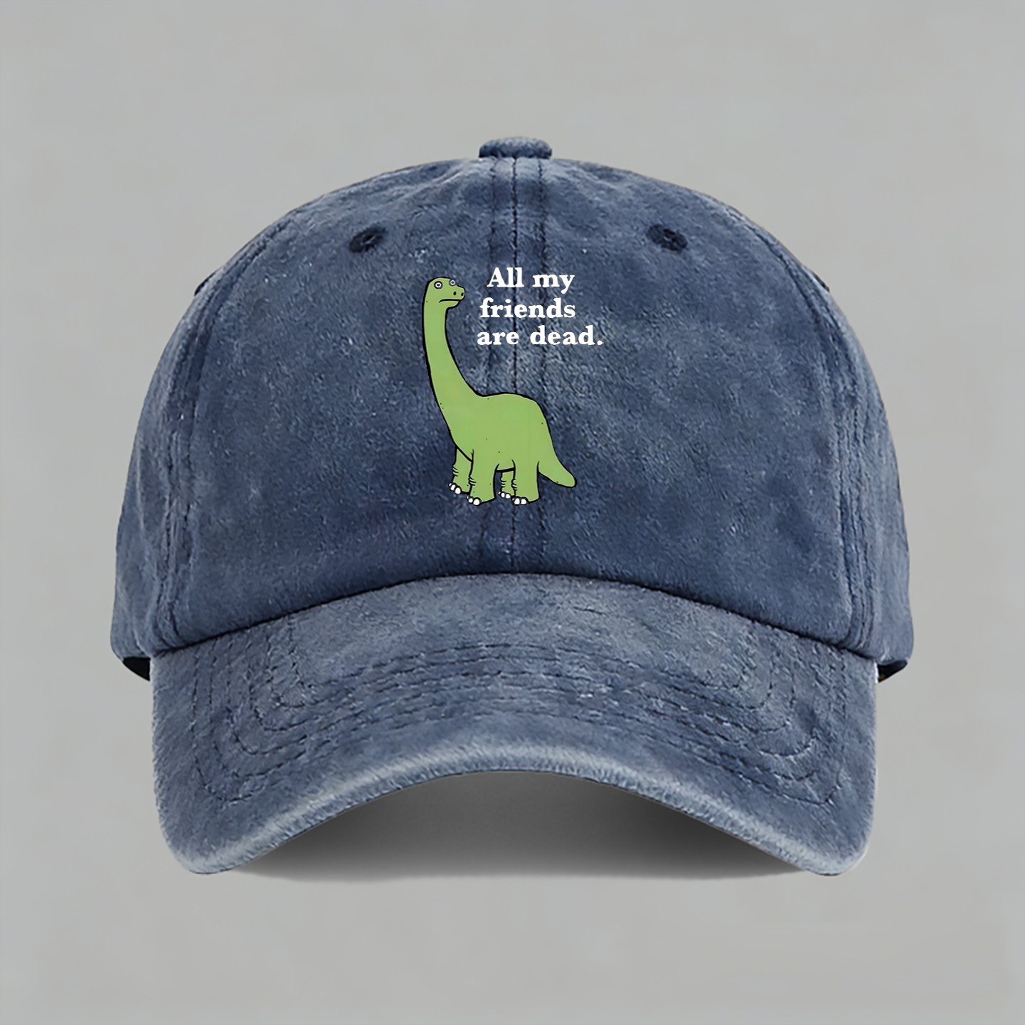 ALL MY FRIENDS ARE DEAD我的朋友们都死了棒球帽子水洗鸭舌帽