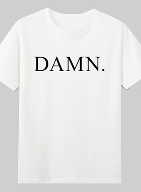 Kendrick Lamar肯德里克拉马尔damn嘻哈说唱同款衣服短袖纯棉t恤