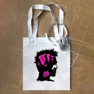 搏击俱乐部fight club布拉德皮特Brad Pitt诺顿经典电影帆布包定