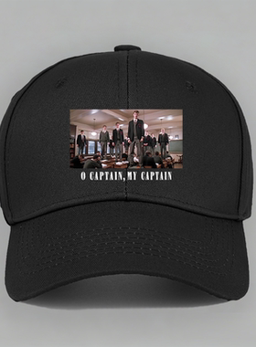 O CAPTAIN MY电影死亡诗社罗宾威廉姆斯惠特曼林肯棒球帽子鸭舌帽