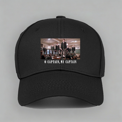 O CAPTAIN MY电影死亡诗社罗宾威廉姆斯惠特曼林肯棒球帽子鸭舌帽