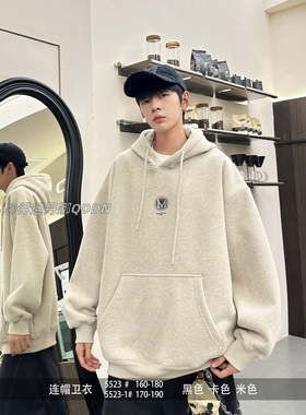 乔迪丹娜2025秋冬季新款连帽加绒青少年卫衣学生宽松休闲潮男女款