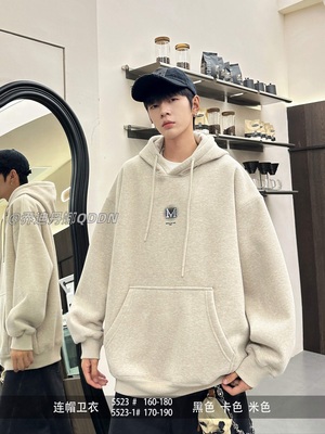 乔迪丹娜2025秋冬季新款连帽加绒青少年卫衣学生宽松休闲潮男女款