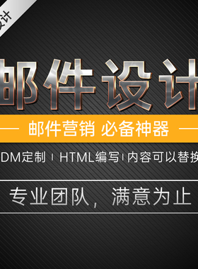 外贸邮件制作设计EDM邮件模板HTML广告邮件网页newsletter模板