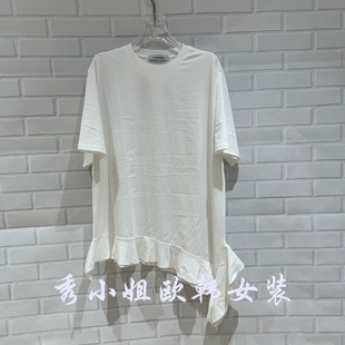 T恤女宽松显瘦上衣潮70313 百搭圆领短袖 欧洲站2026春季 新over时尚