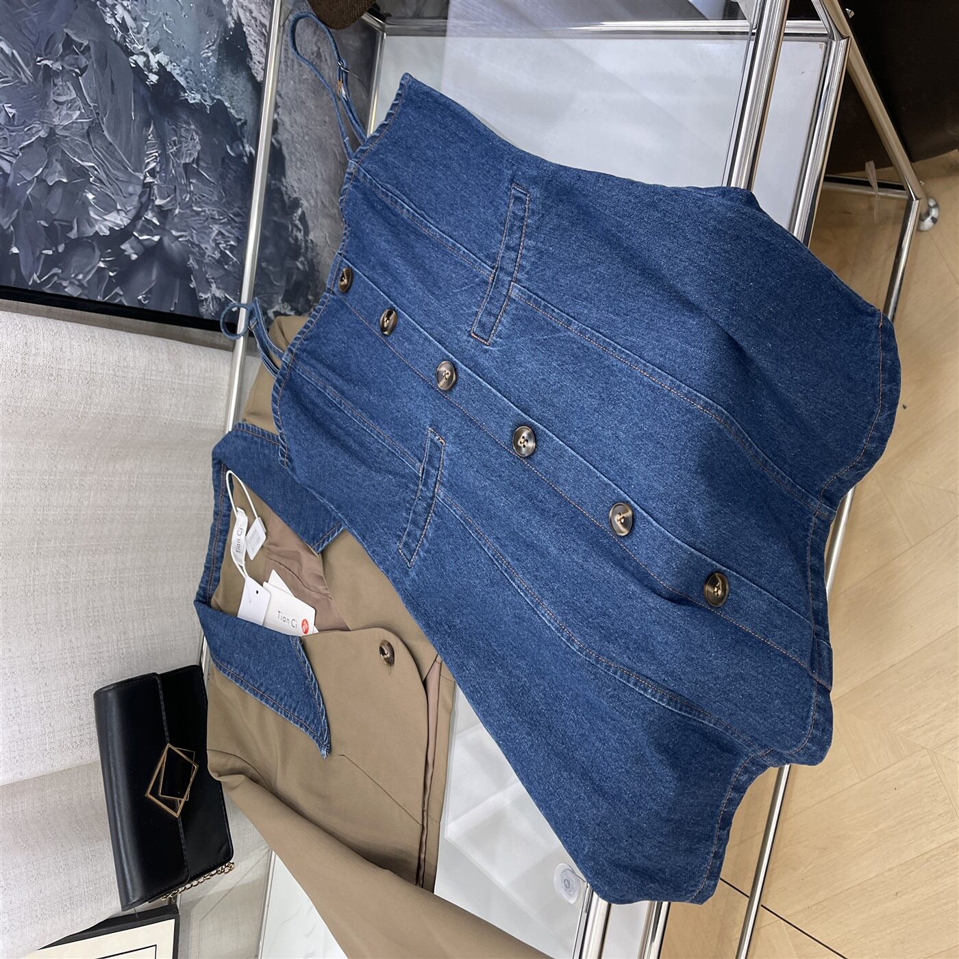 秋季套装女2025新欢时尚洋气短款西装连衣裙两套K#16