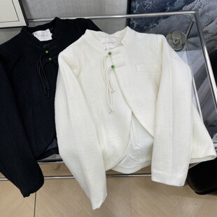 春节发货新中式盘扣立领外套女2026新款流行国风短款外套A#20