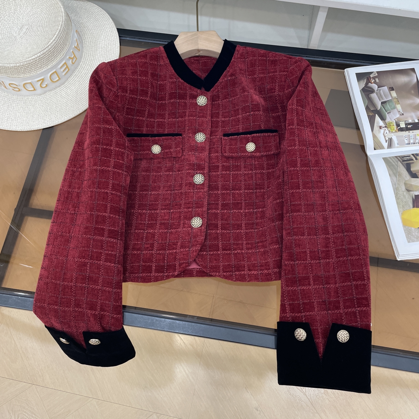 秋冬季新款长袖外套女休闲宽松百搭小香风圆领上衣J#16