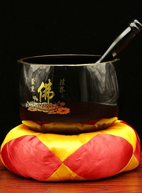 莲花铜磬回音悠长声音洪亮浑厚