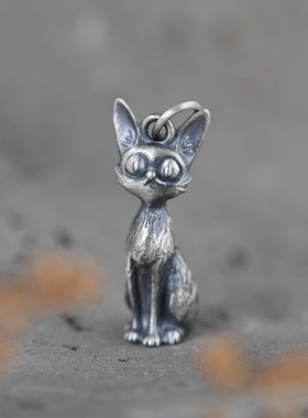 古银铺s925纯银复古风送女神吊坠