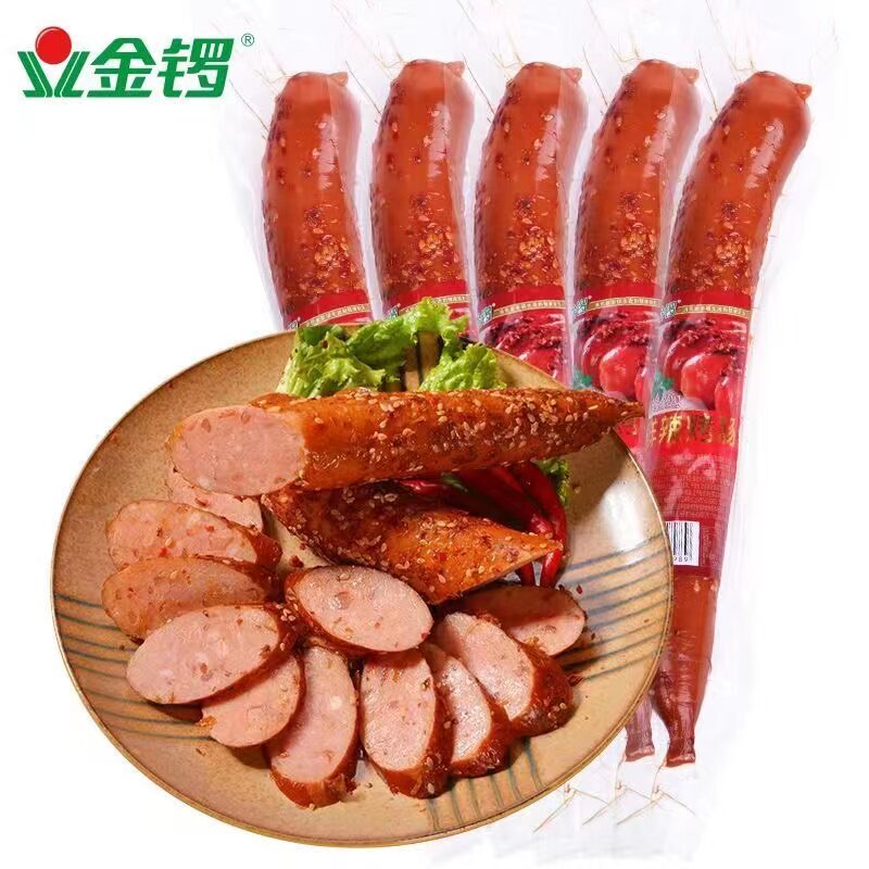 金锣鲜辣烤肠180g即食烤肠烧烤泡面螺蛳粉冷盘热狗零食拼盘旅游
