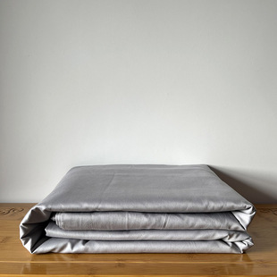 外贸微瑕疵纯色100支纯棉贡缎加厚200X230双人被套柔软全棉被罩