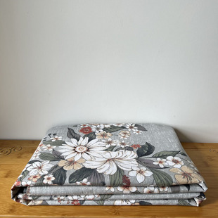 外贸出口余料田园花卉纯棉平纹薄款双人床单单件全棉被单清仓处理
