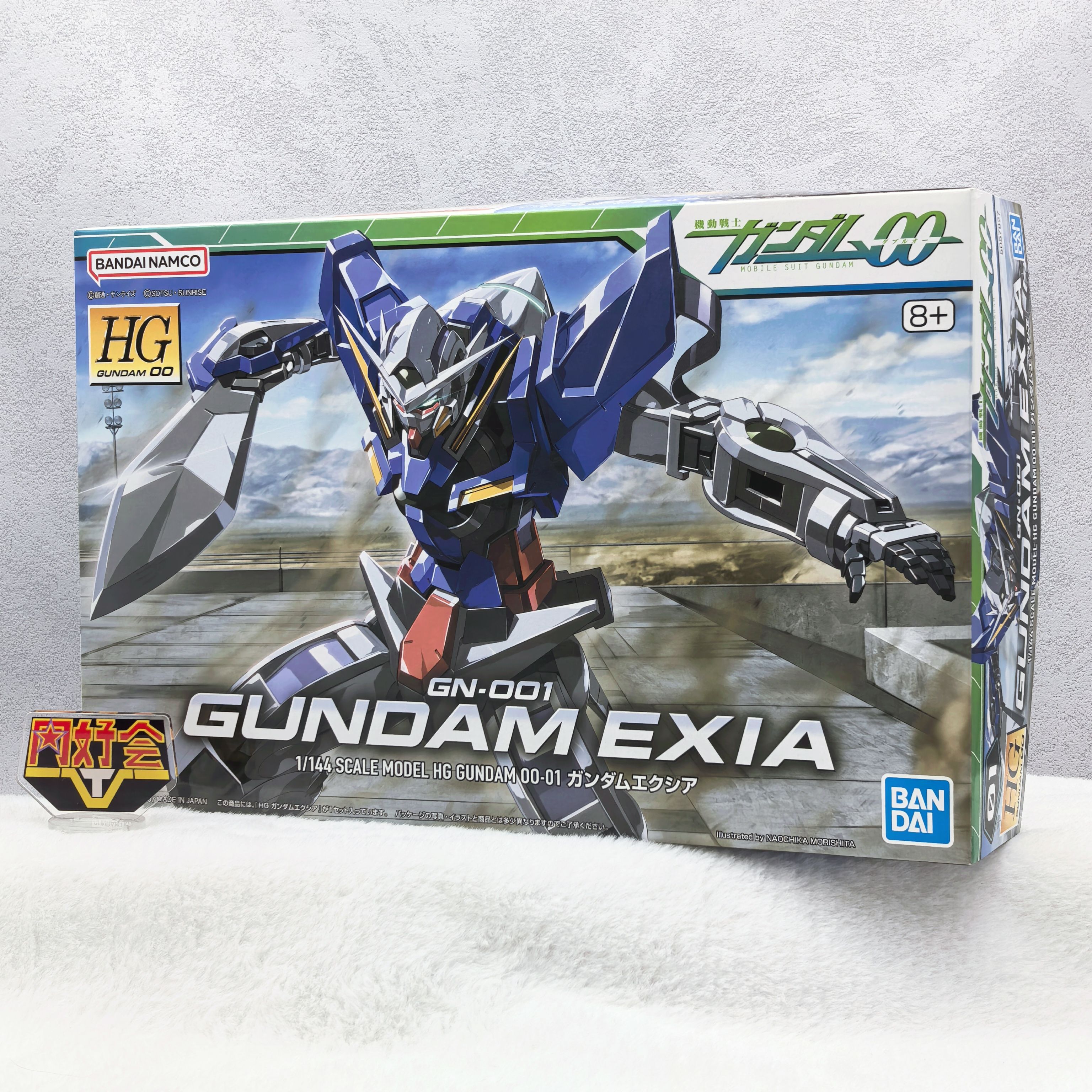 有货 万代 HG OO 能天使高达 00 GN-001 EXIA 刹那 拼装模型