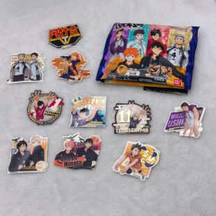 有货 万代 食玩 排球少年 电脑 冰箱 行李箱贴纸 日向 影山 周边