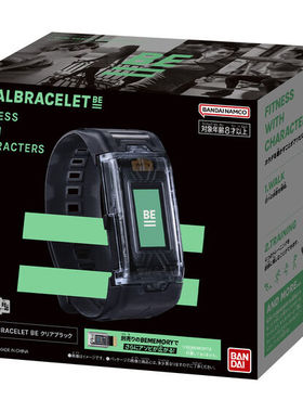 有货 万代 生命手环BE 数码宝贝 VITAL BRACELET BE 透明黑色