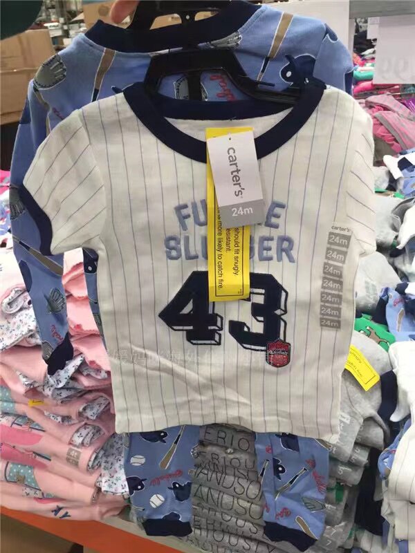春夏秋冬美国Carter's卡特家居服睡衣三件套四件套童装男童女童宝