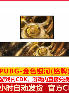 PUBG金色银河名片绝地求生静态名片吃鸡名片cdk兑换码