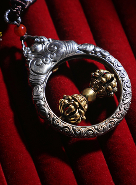 尼泊尔藏式铜制九股金刚杵挂