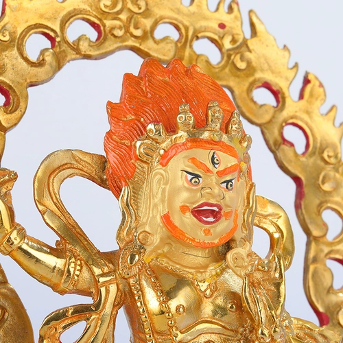 Бронзовая король Конг Бодхисаттва Будда Статуя тибетской тантрической статуи тибетской этнической статуи посвящена полному золоту Непала