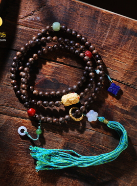 藏式民族风沉香木手链