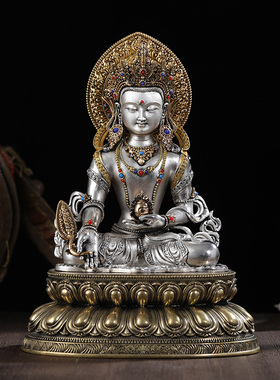 地藏王菩萨藏式铜鎏金质文殊观音