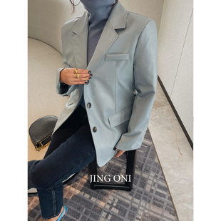 上衣夹克气质显瘦风衣韩版 新款 小个子 外套女2025年春季 pu皮衣西装