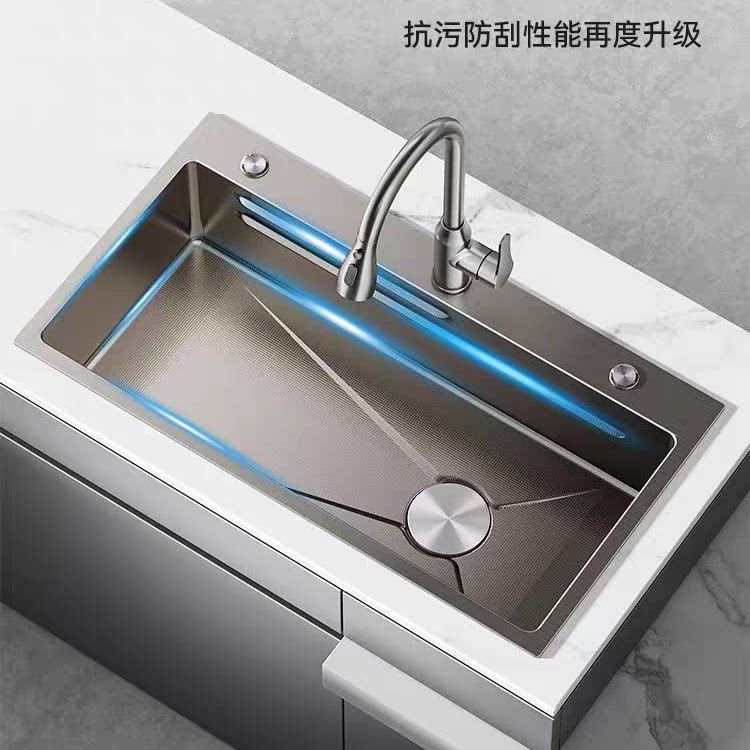 厨房304不锈钢大单水槽纳米压水槽套餐