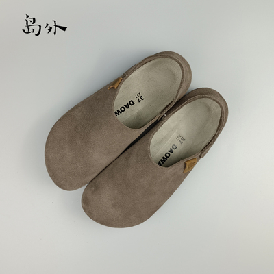 岛外DAOWAI勃肯鞋女百搭一脚蹬懒人鞋外穿博肯两穿复古休闲单鞋