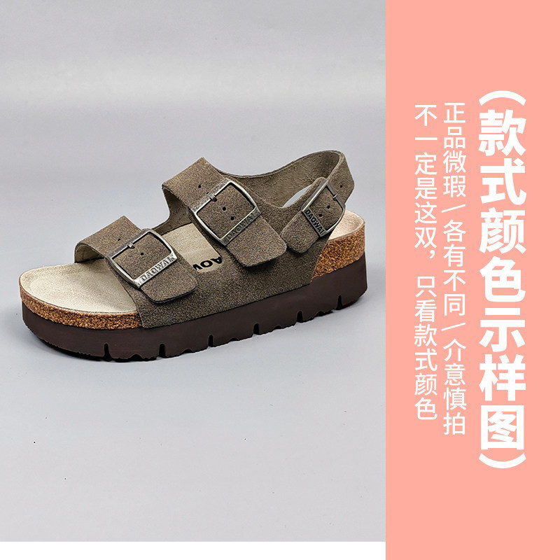【断码清仓】厚底增高勃肯拖鞋微瑕处理（NO退换介意慎拍）2318图片