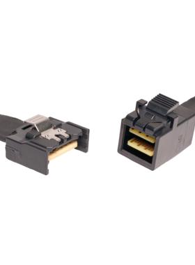 PCIE Gen5 MCIO 4X SFF-8654 4i转SFF-8643 MIN SAS 服务器连接线