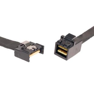 PCIE Gen5 MCIO 4X SFF-8654 4i转SFF-8643 MIN SAS 服务器连接线