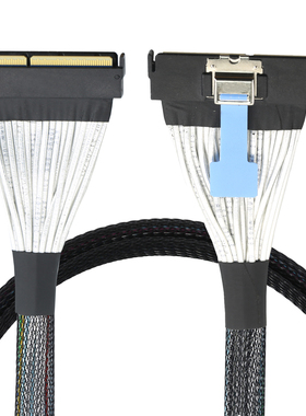 Slimline SAS MCIO 5.0 124P 16X转MCIO 5.0 124P服务器数据线