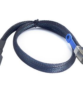 PCIE OCuLink 4i SFF-8611 90度转HD SFF-8644服务器高速连接线