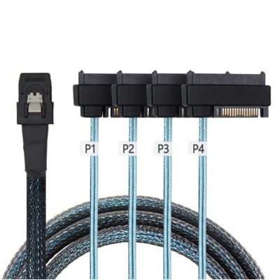 SFF-8087转SFF-8482硬盘连接线