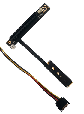 M.2-MKEY nvme转PCIE接显卡 稳定主板转接线 多显卡 外接pcie X1