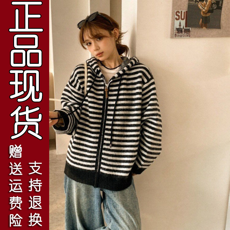 2026秋冬韩版条纹针织外套