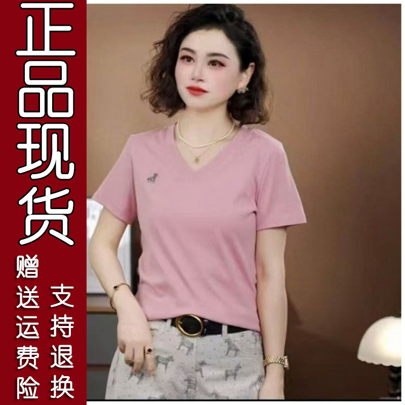 女士夏季短袖大码T恤2