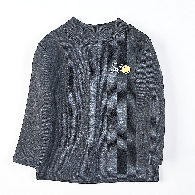 524男女儿童装圆领套头一体加绒卫衣81160秋冬小学生百搭保暖上衣