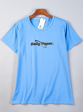 1018潮流字母印花短袖T恤衫男女H79366夏季圆领运动休闲透气上衣