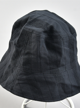 韩版可折叠黑色盆帽渔夫帽男女L83505新款复古文艺四季帽子遮阳帽